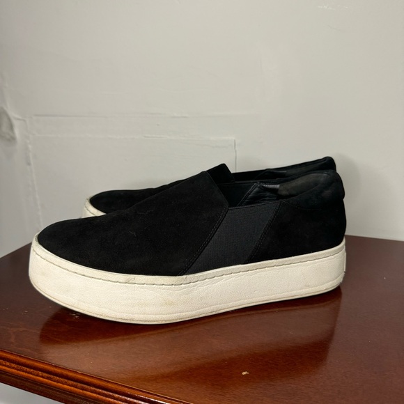 Vince “Warren” Black Suede Sneakers - 7.5 Women’s - Picture 3 of 7